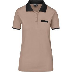 Ladies Caliber Golf Shirt - Stone