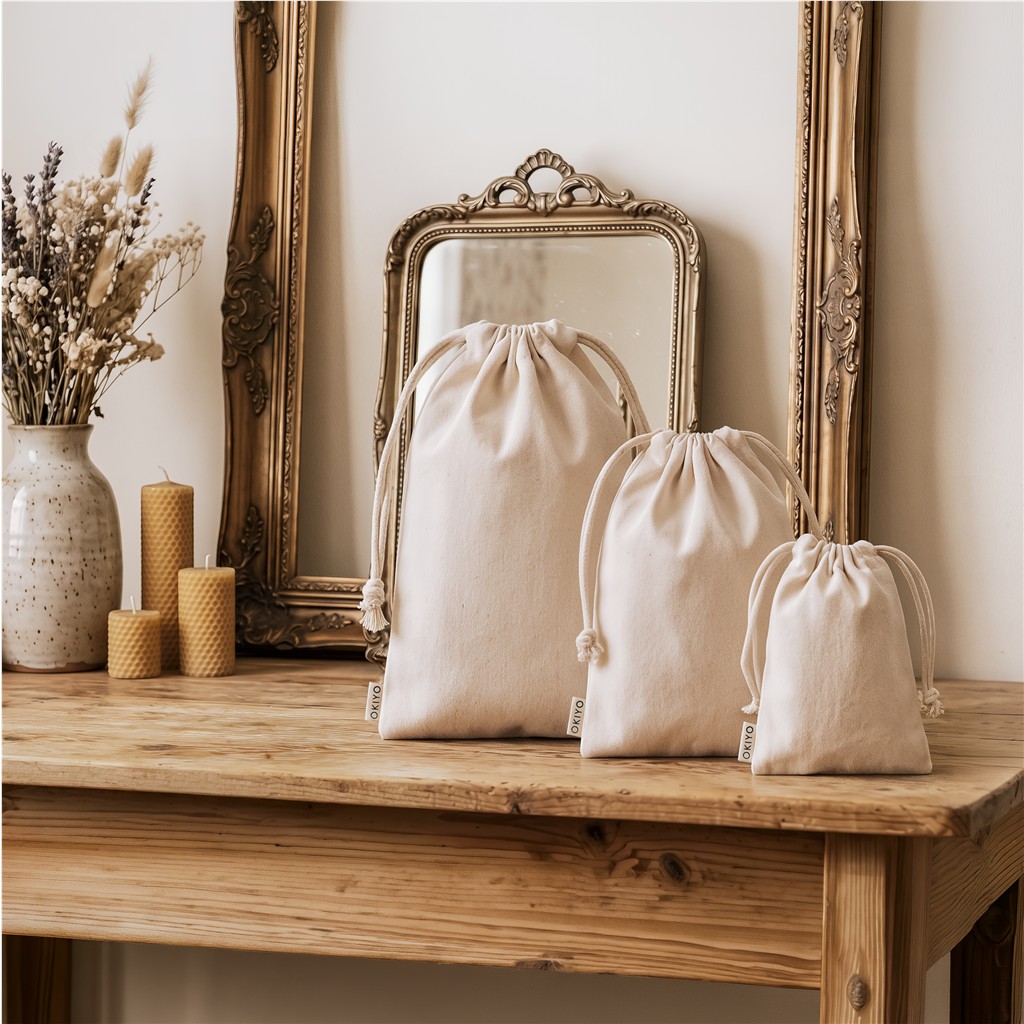 Okiyo Chikara Maxi Cotton Drawstring Pouch - Image 2