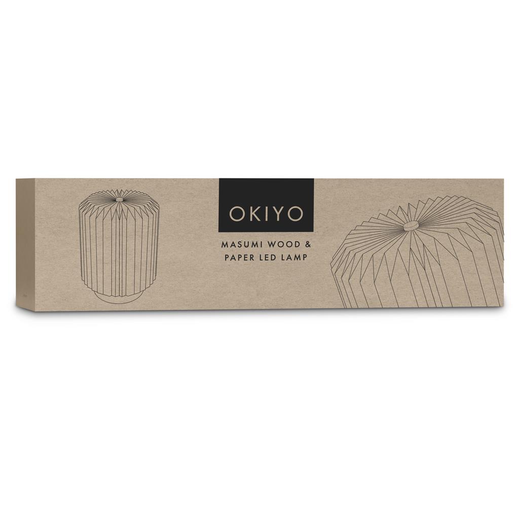 Okiyo Masumi Wood & Paper LED Lamp - Image 4
