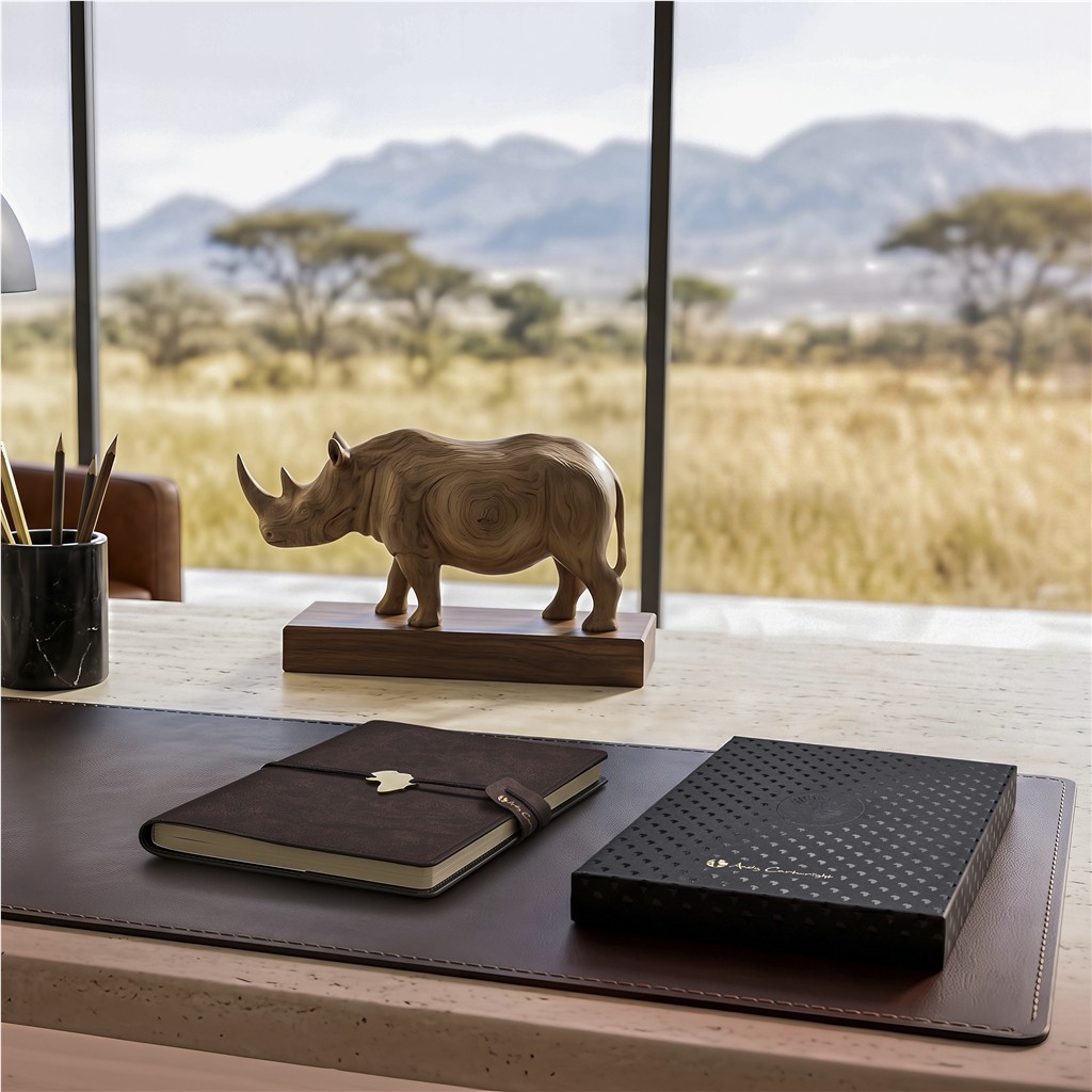Andy Cartwright Afrique Cowskine A5 Soft Cover Notebook - Image 5