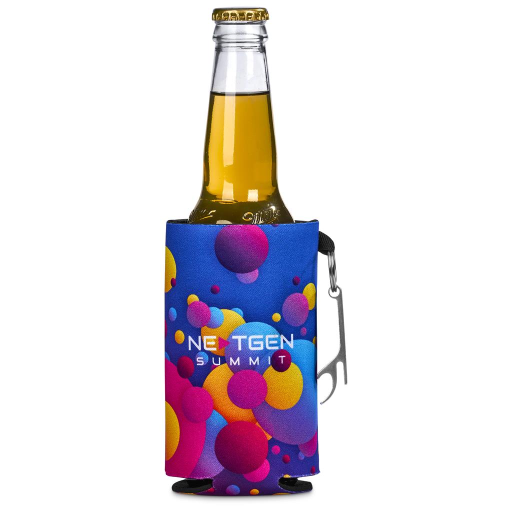 Pre-Printed Sample Hoppla Freezo Neoprene Stubby Cooler With Bottle Opener - Image 7