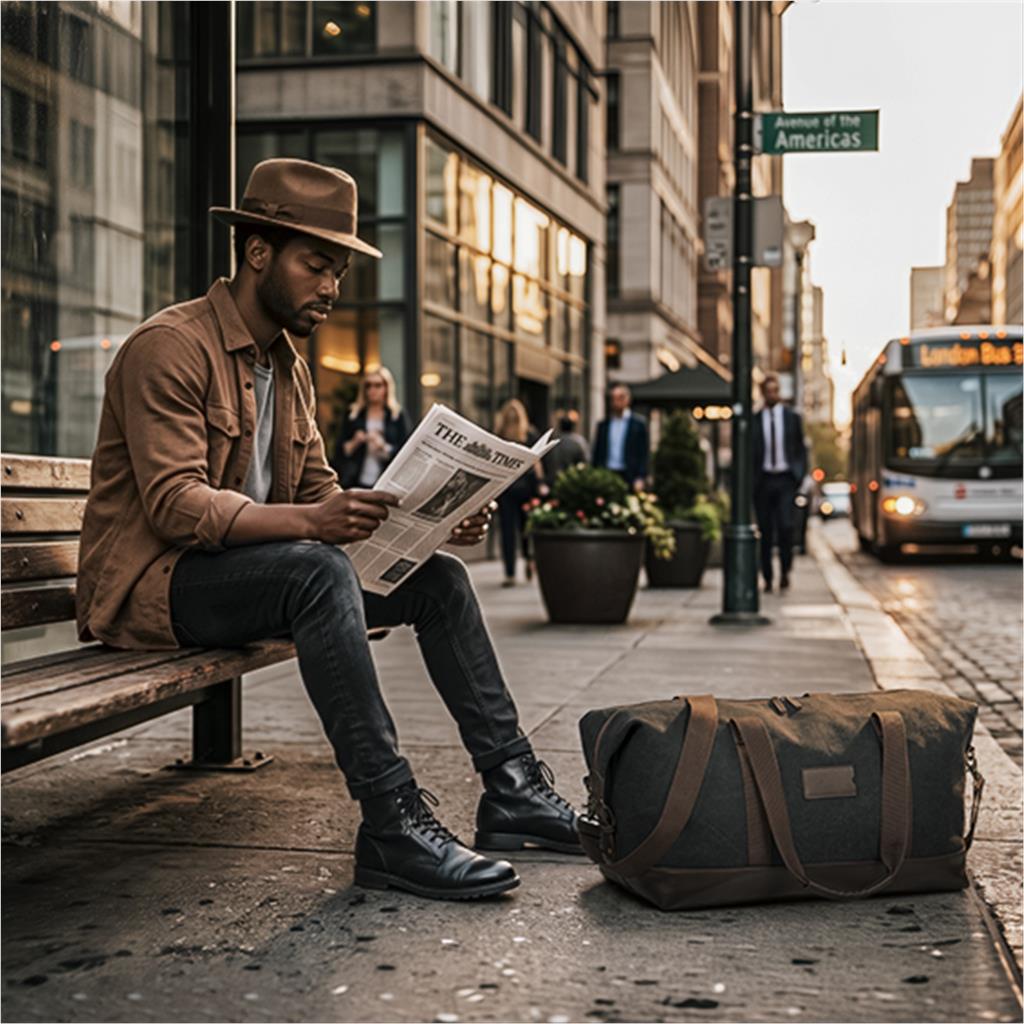 Serendipio Hamilton Canvas Weekend Bag - Image 6