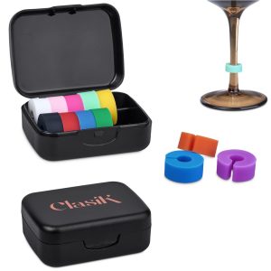 Altitude Clink Wine Glass Marker Rings Set
