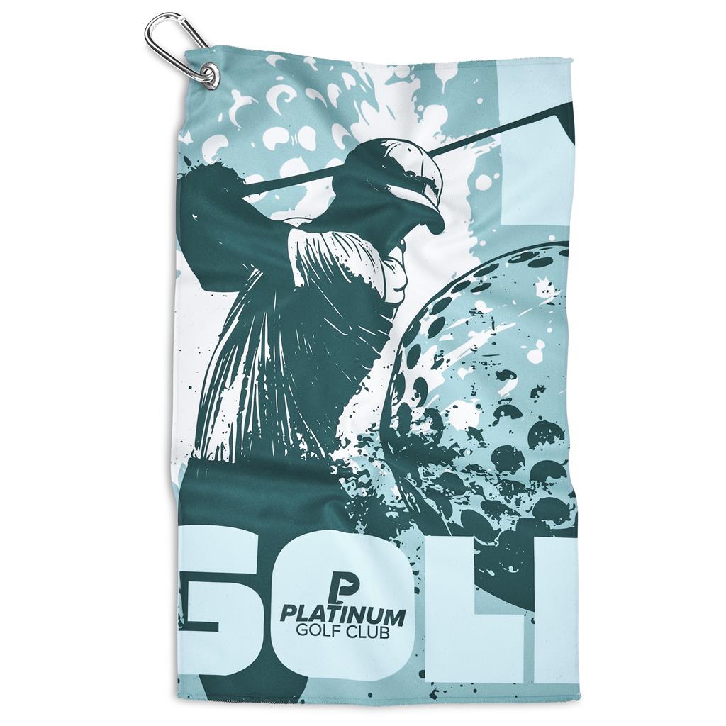 Pre-Production Sample Hoppla Clubhouse Golf Towel - Single Sided Branding - Image 2