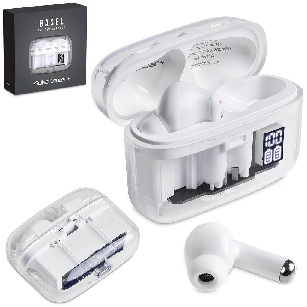 Swiss Cougar Basel Active Noise Cancelling TWS Earbuds - Image 12