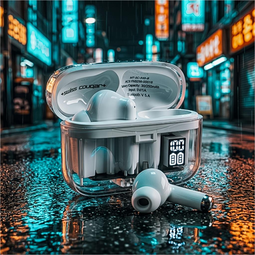 Swiss Cougar Basel Active Noise Cancelling TWS Earbuds - Image 9