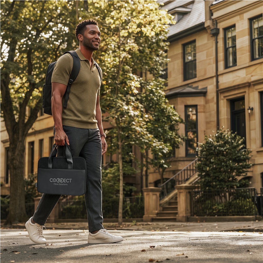 Serendipio Commute Cotton Canvas Laptop Bag - Image 2