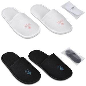 Serendipio Be Our Guest Linen Slippers