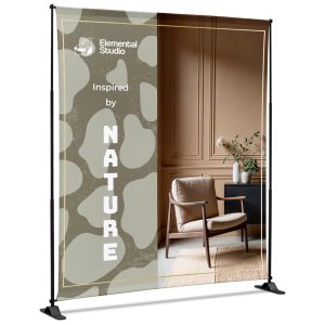 Adjustable Banner Stand Eco 2.4m x 2m