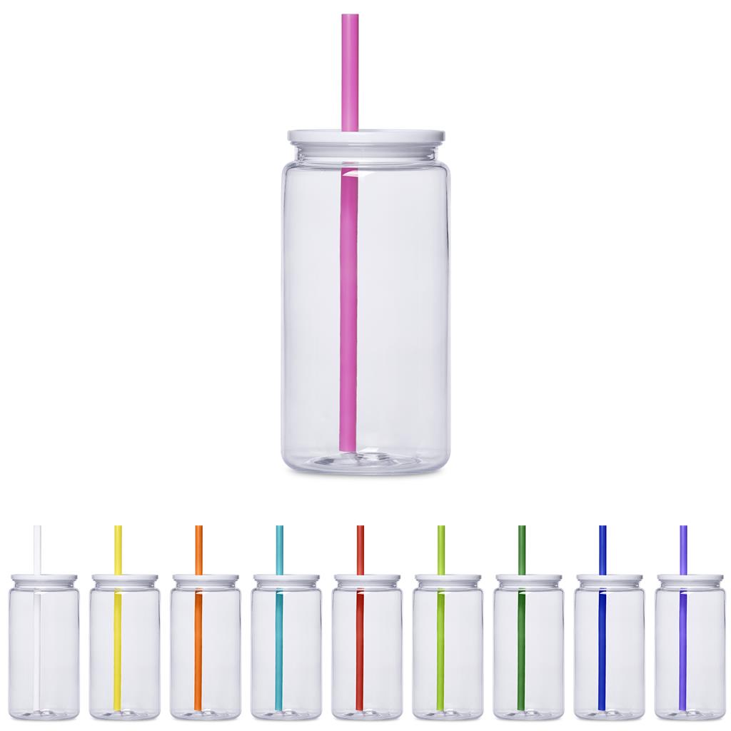 Altitude Mina Plastic Tumbler and Straw - 550ml - Image 2