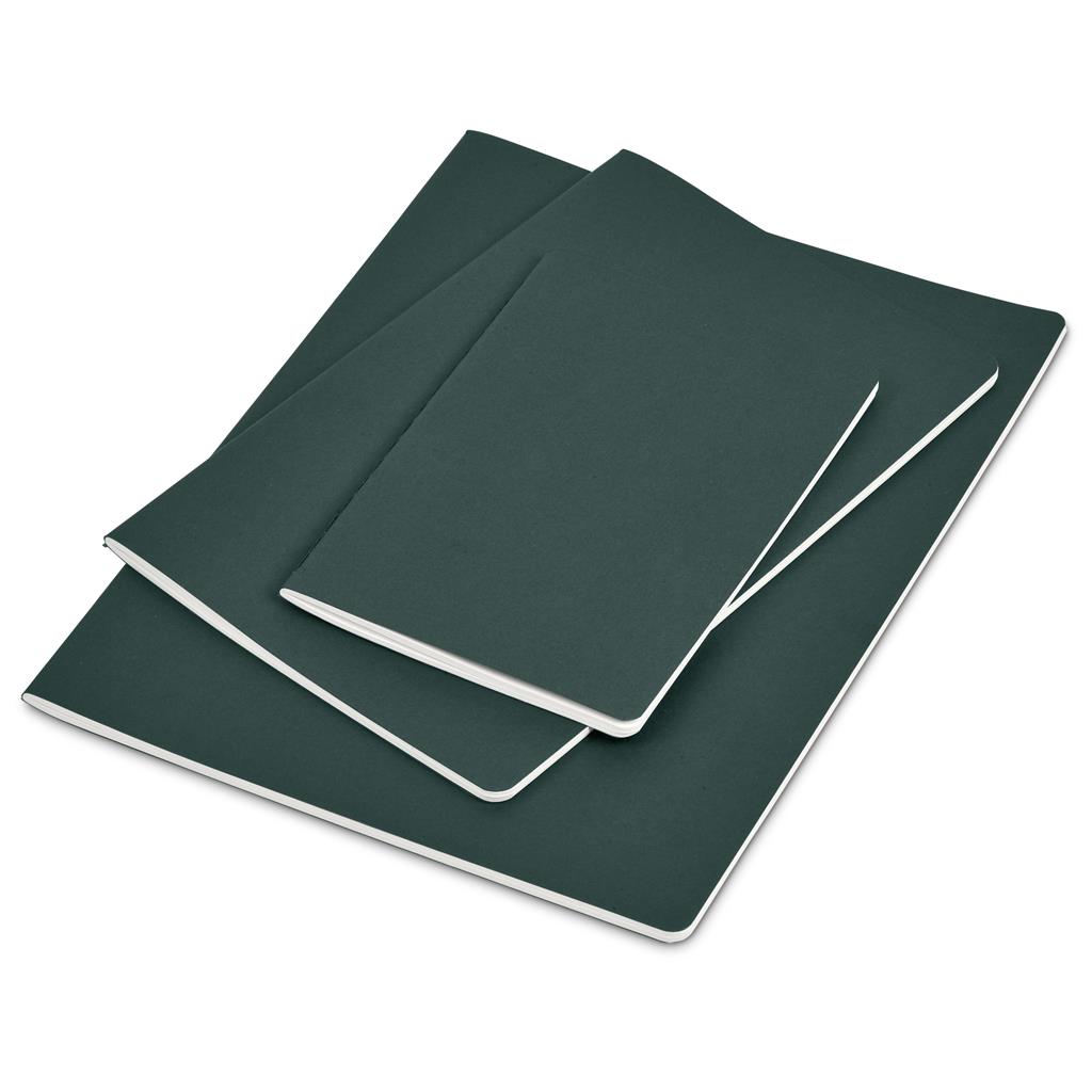 Okiyo Emika FSC Certified Paper A6 Soft Cover Notebook - Dark Green - Image 3