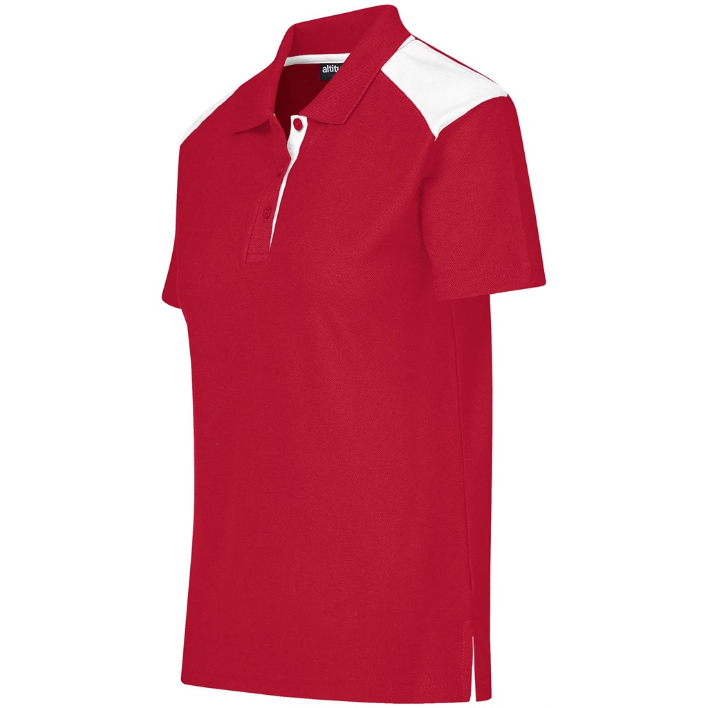 Ladies Apex Golf Shirt - Red - Image 2