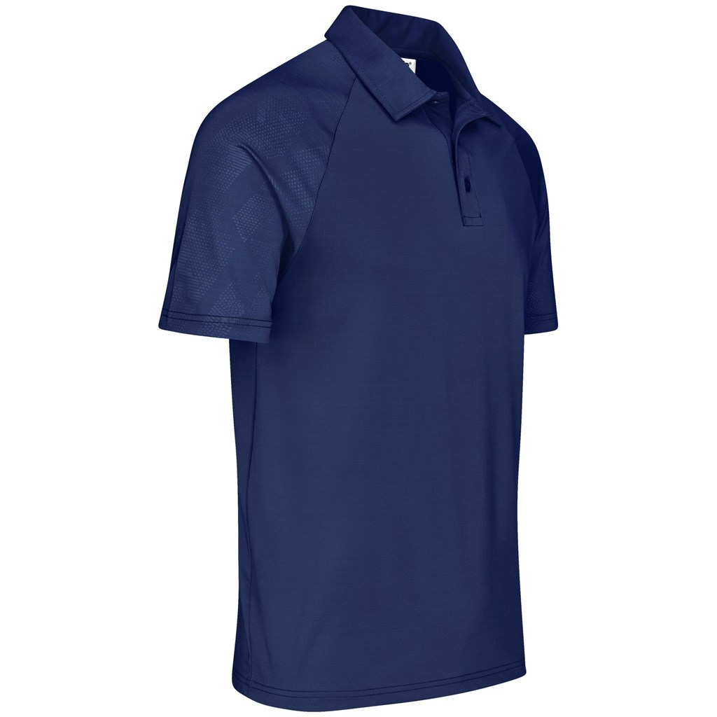 Mens Santorini Golf Shirt - Navy - Image 2