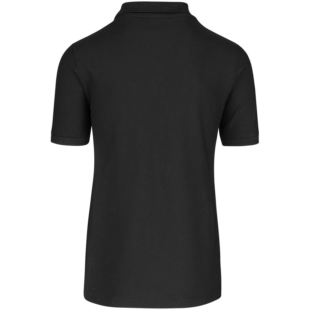 Mens Boston Golf Shirt - Black - Image 2