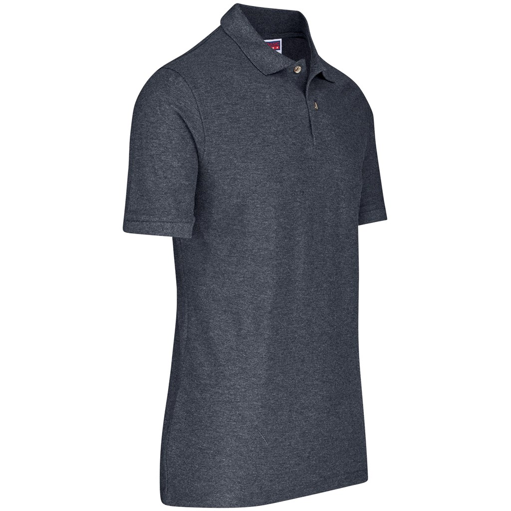 Mens Boston Golf Shirt - Charcoal - Image 3