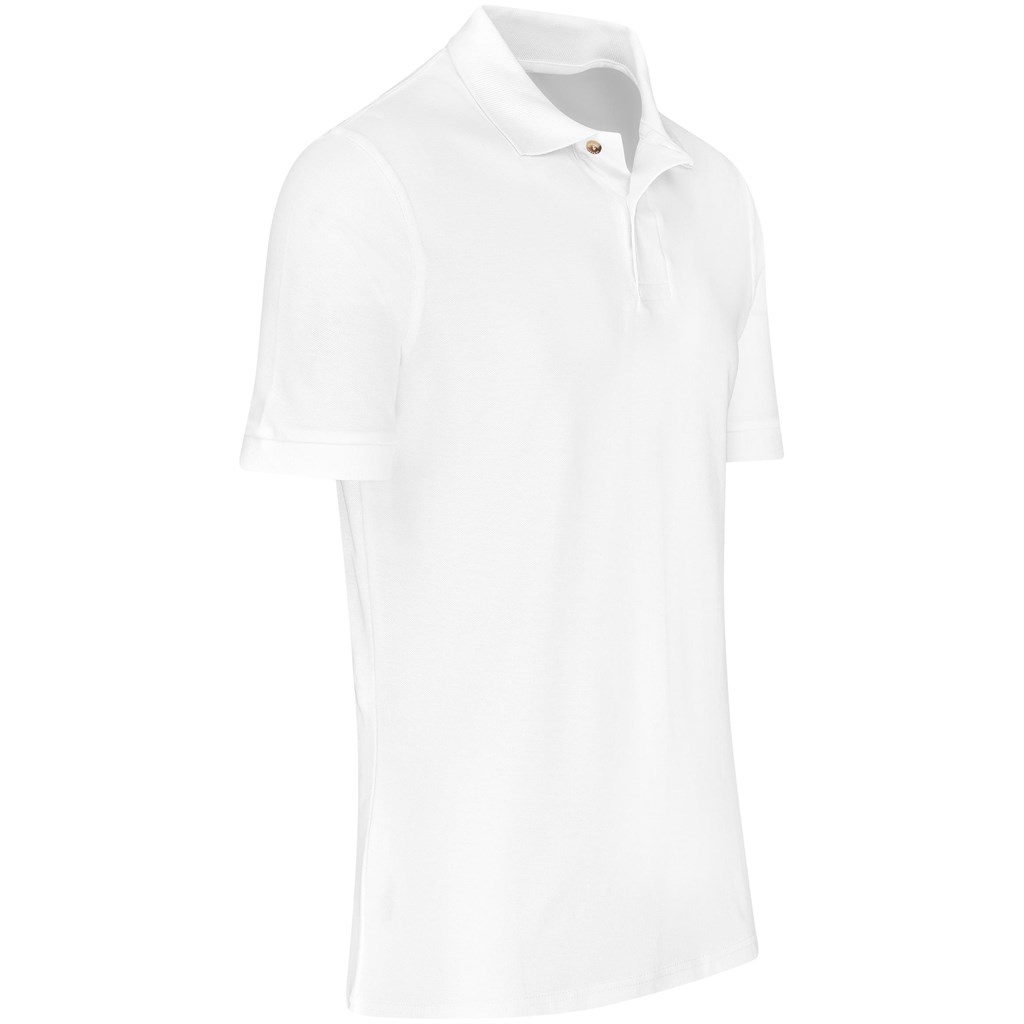 Mens Boston Golf Shirt - White - Image 3