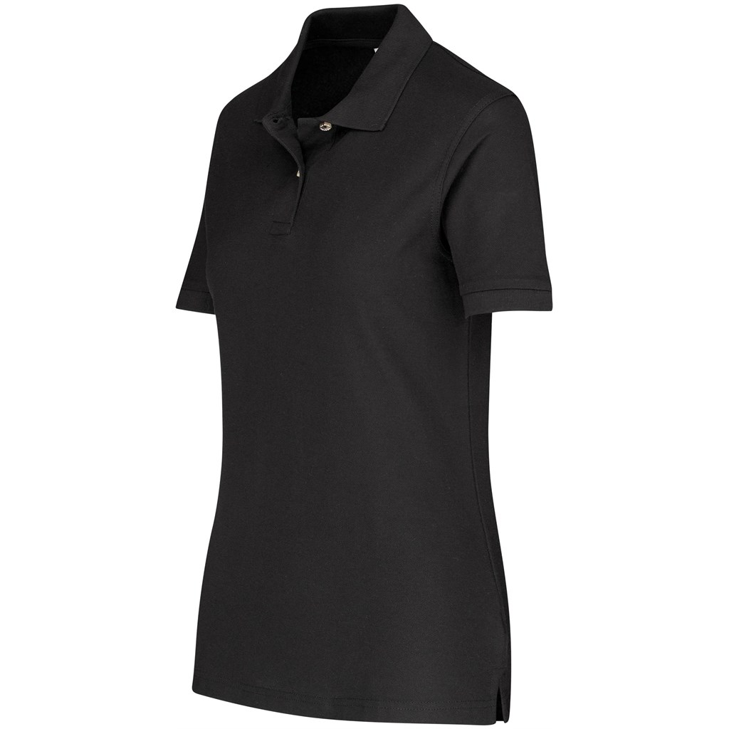Ladies Boston Golf Shirt - Black - Image 3
