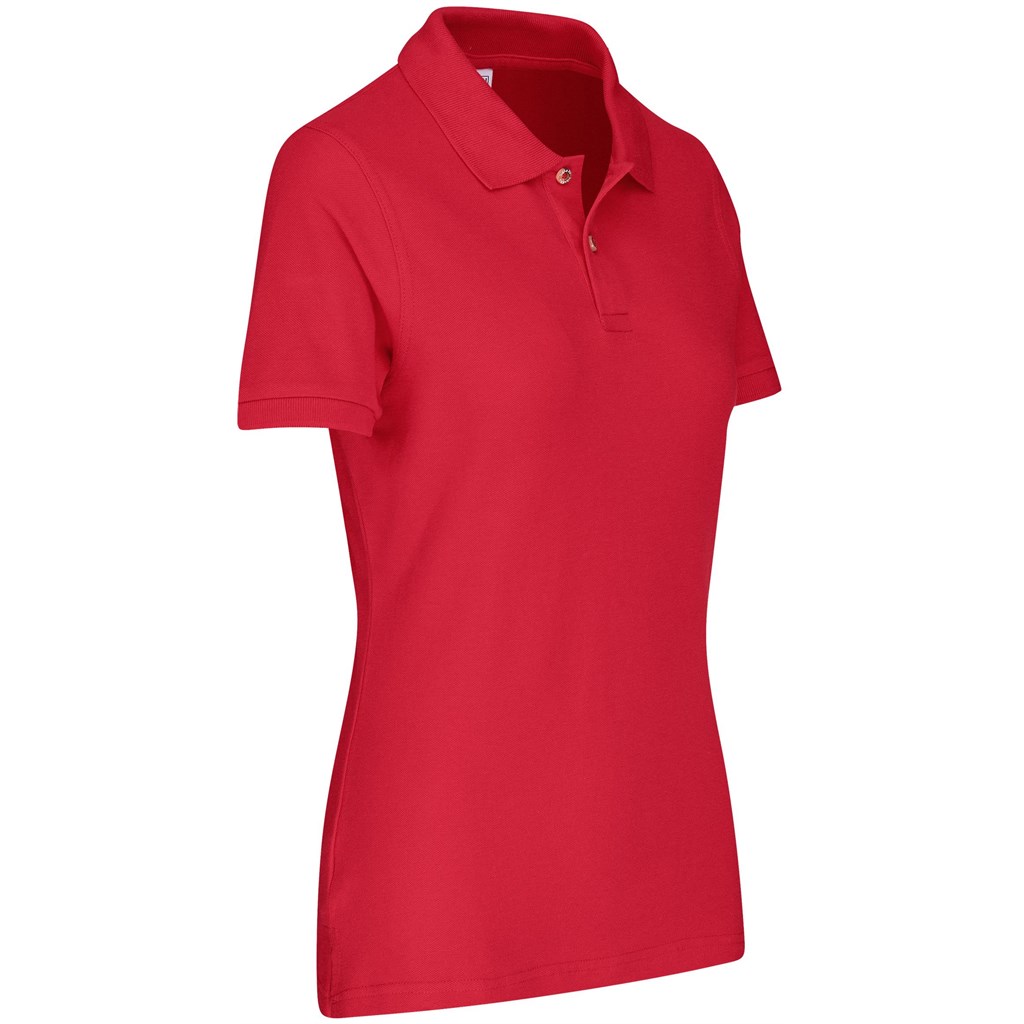 Ladies Boston Golf Shirt - Red - Image 2