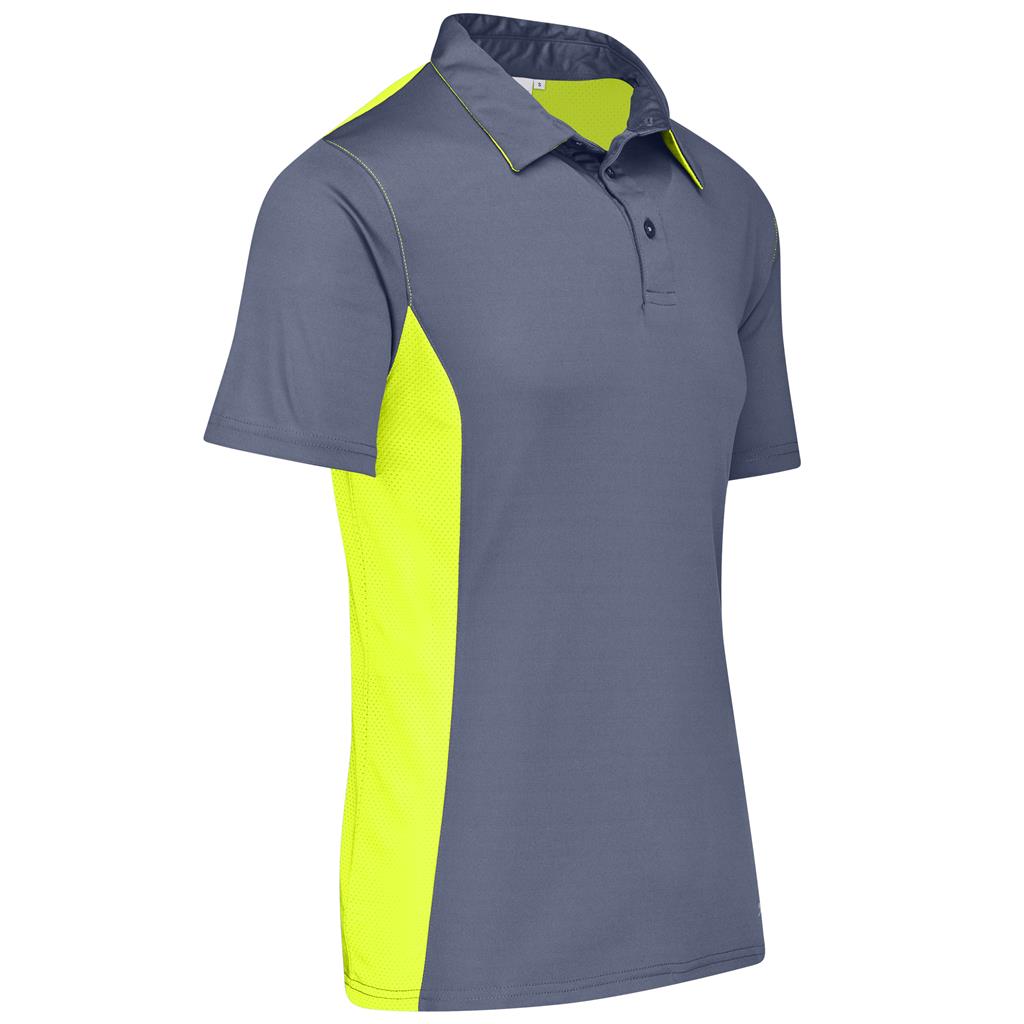 Mens Glendower Golf Shirt - Yellow - Image 3